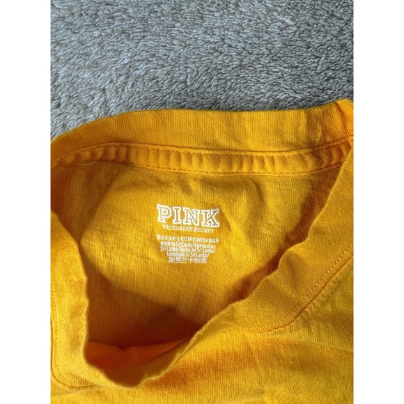 Victoria's Secret Pink Campus Long Sleeve Tee Shirt,Yellow XS - Picture 6 of 9